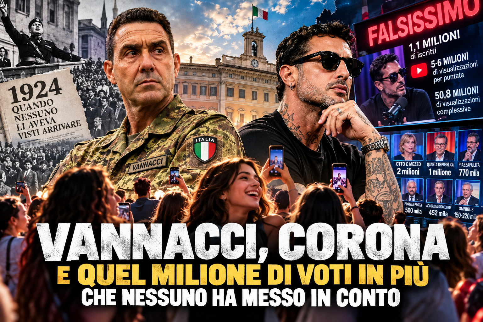 VANNACCI, CORONA E QUEL MILIONE DI VOTI IN PIÙ CHE NESSUNO HA MESSO IN CONTO